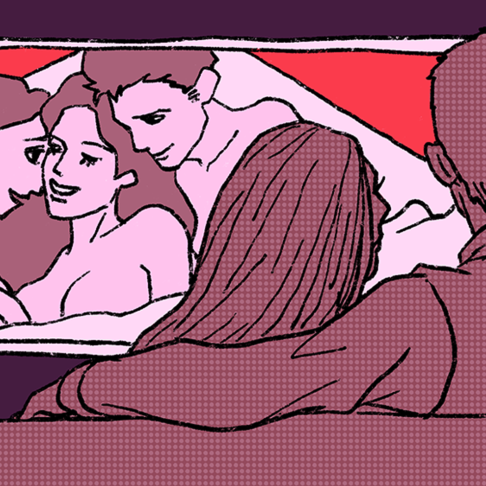 Un couple qui s'est rencontré sur Noulib se donne la main